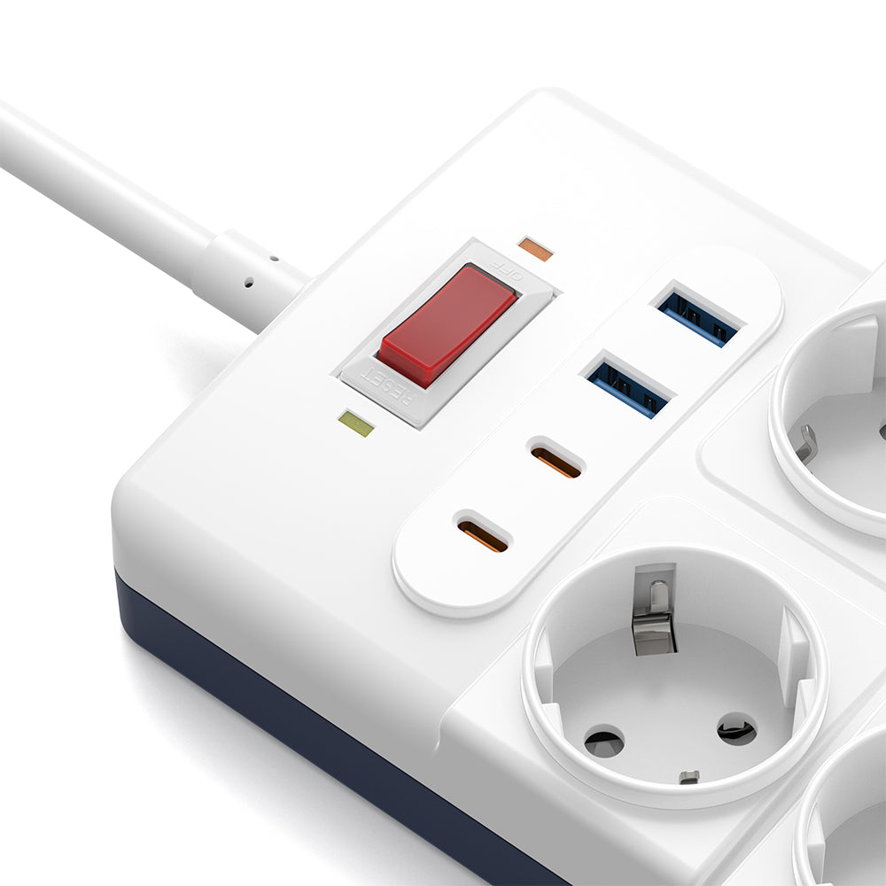 Wiwu Wi-S008 20W GaN Tech Power Strip 14 in 1 Çoklu Priz 2M Wiwu Wi-S008 20W GaN Tech Power Strip 14 in 1 Çoklu Priz 2M